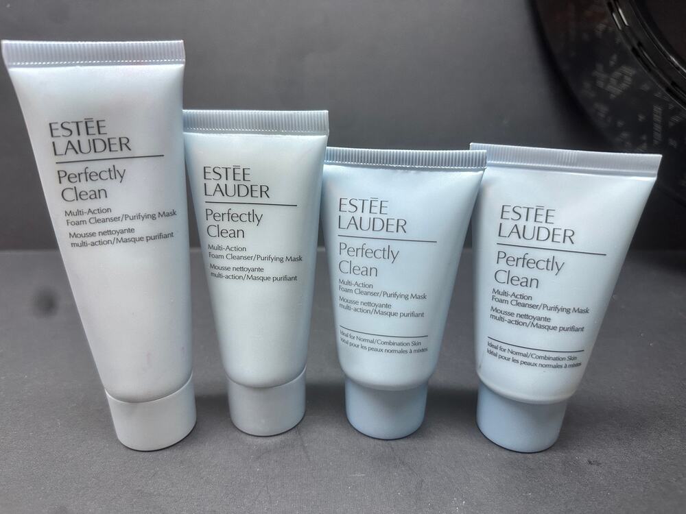 4X Estee Lauder Perfectly Clean Multi-Action Foam Cleanser 4.7 oz total